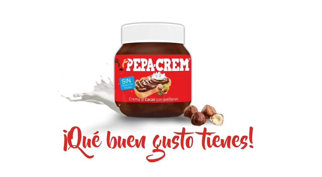 Pepa Crem crema cacao avellanas Sevilla. Campaña recetas.