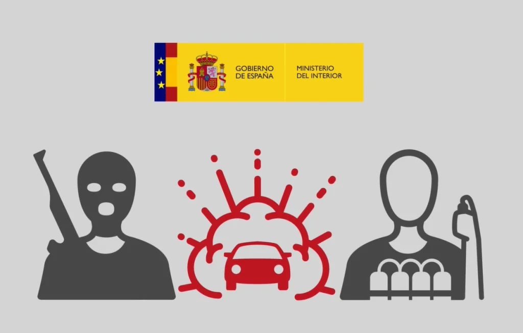 Campaña informativa atentado terrorista Ministerio del Interior España.