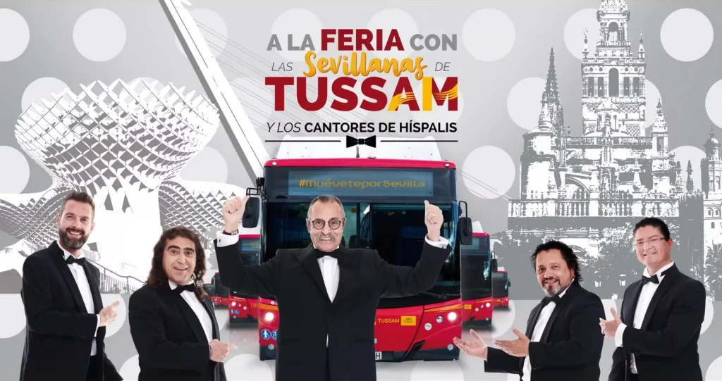 Tussam Los Cantores de Híspalis Feria de Abril Sevilla 2019.
