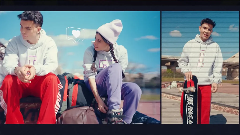 Jóvenes con estilo urbano y monopatín - LEMON AUDIOVISUAL